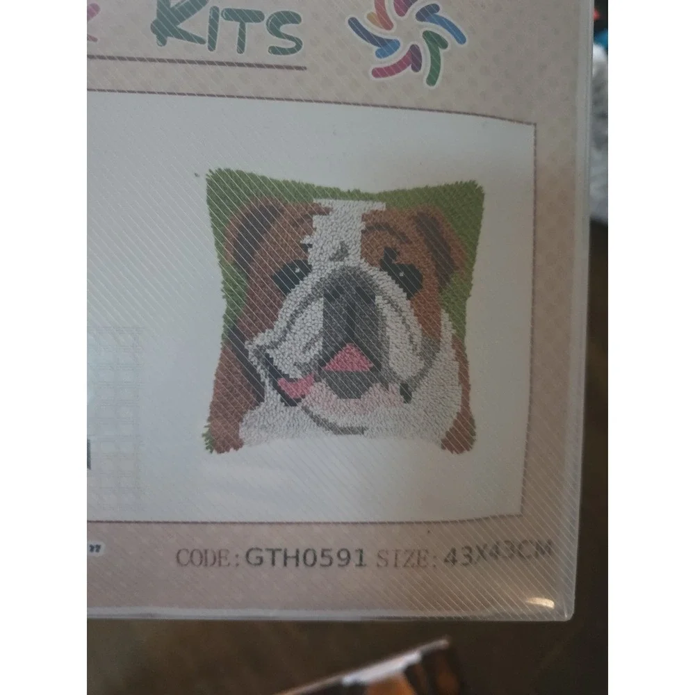 Latch Hook Kits Handmade‎ Series GTH0591 Bulldog DIY